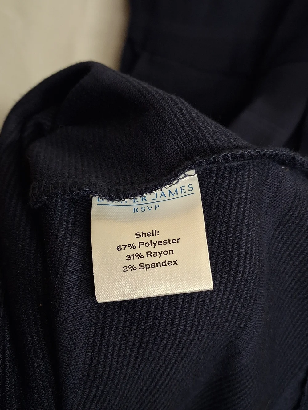 DRAPER JAMES RSVP Navy Blue Dress Fit and Flare Short Sleeve Classic XSmall